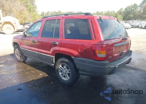 2002 Jeep Grand Cherokee Laredo z USA, uszkodzony, nr VIN 1J4GX48S52C316576